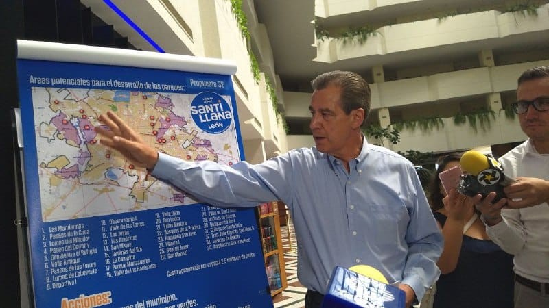 Proyecta Santillana 34 nuevas áreas verdes para León