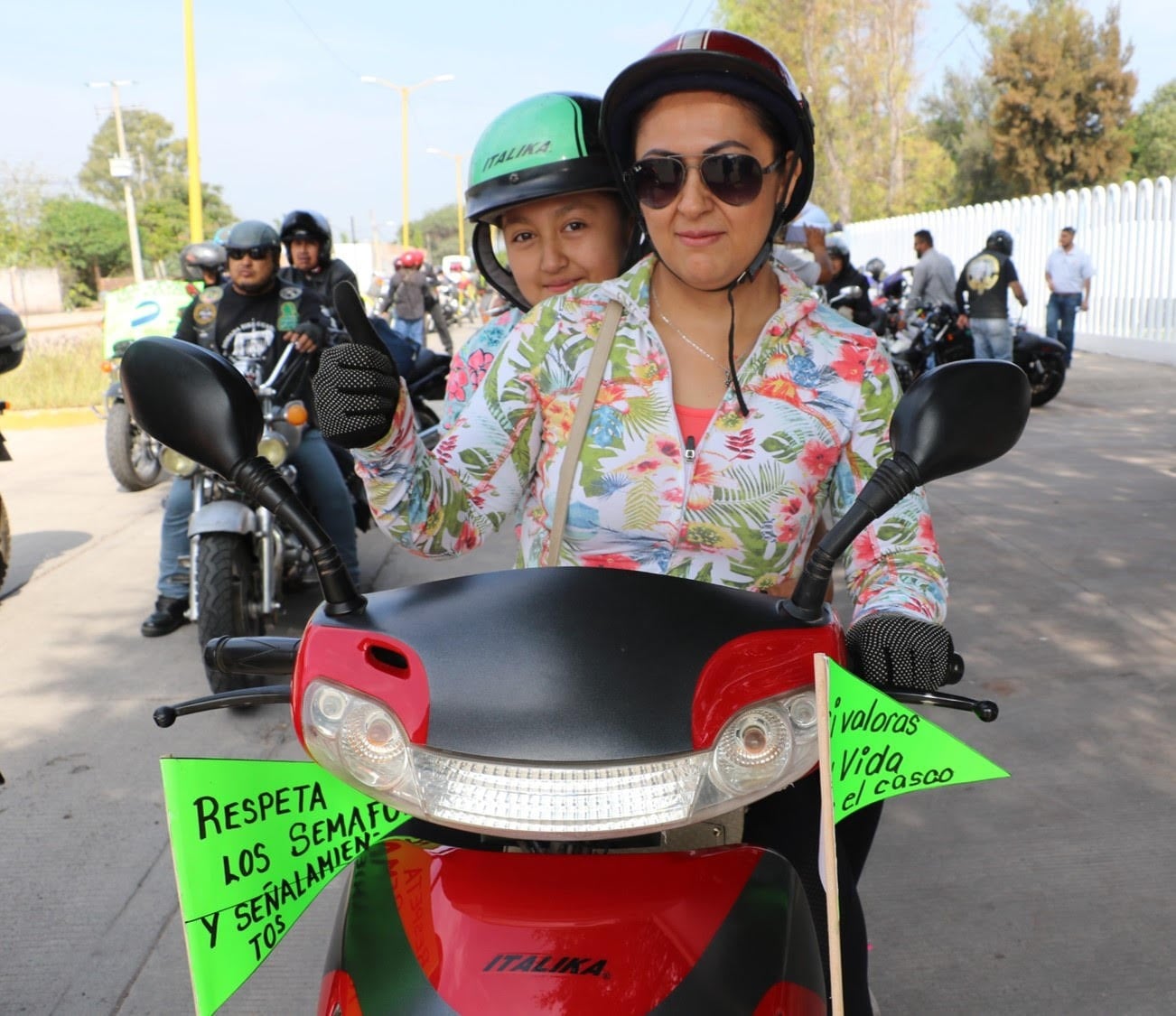 Realizan Rodada Biker por seguridad vial en Cortazar