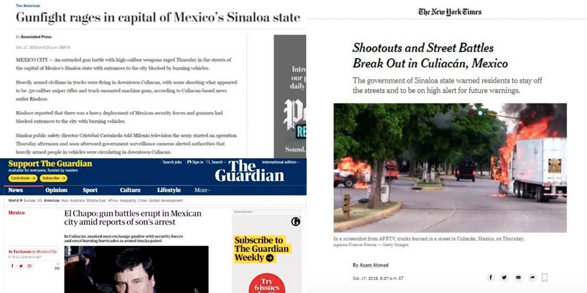 Ataque en Sinaloa pone a México ante ojos del mundo