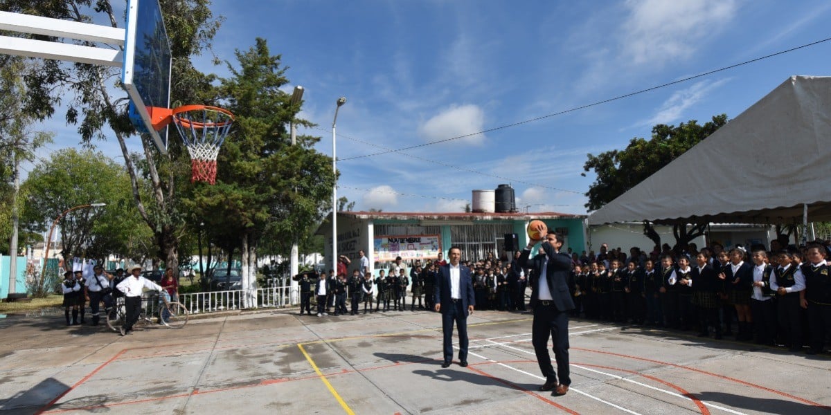 Inauguran obras en CBTIS 139 y en primaria de San Francisco del Rincón