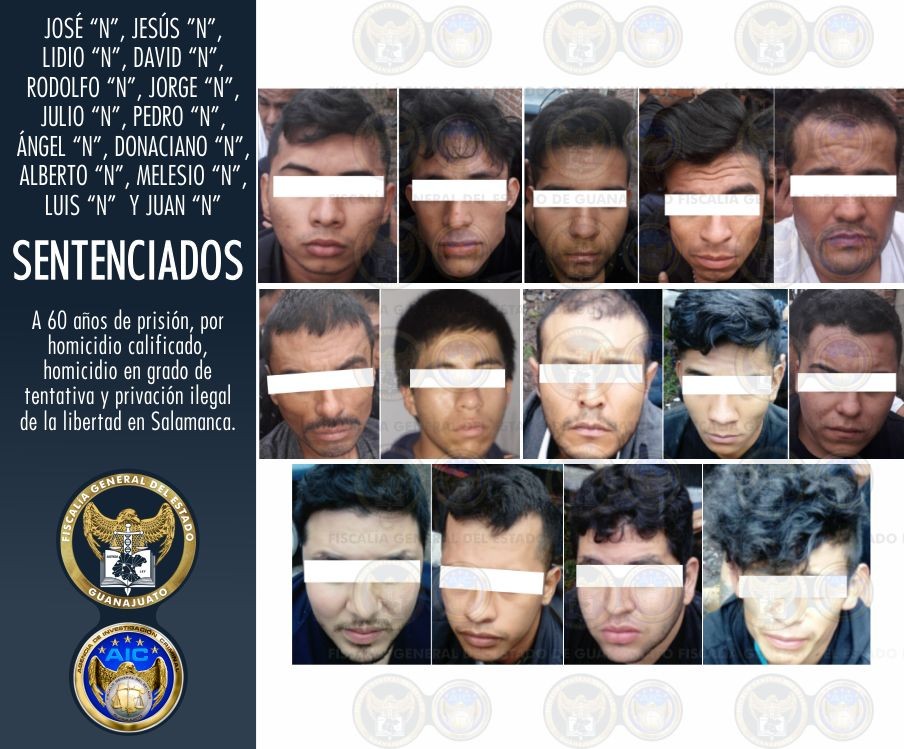 Dan 60 años de cárcel a 14 secuestradores y homicidas