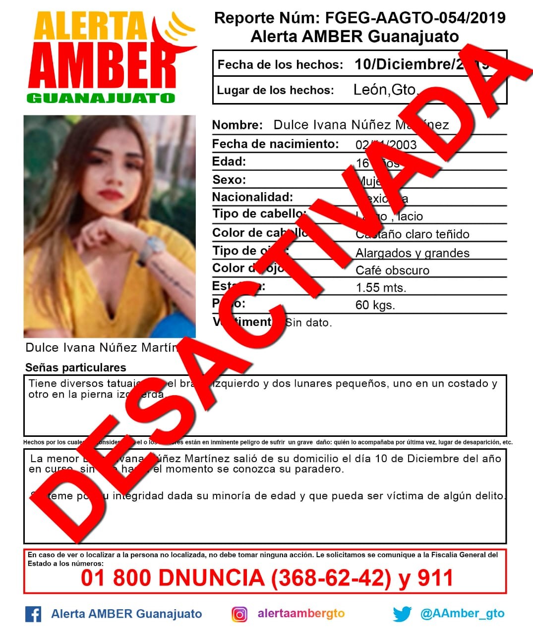 Encuentran muerta a Dulce Ivana; detienen a presunto culpable