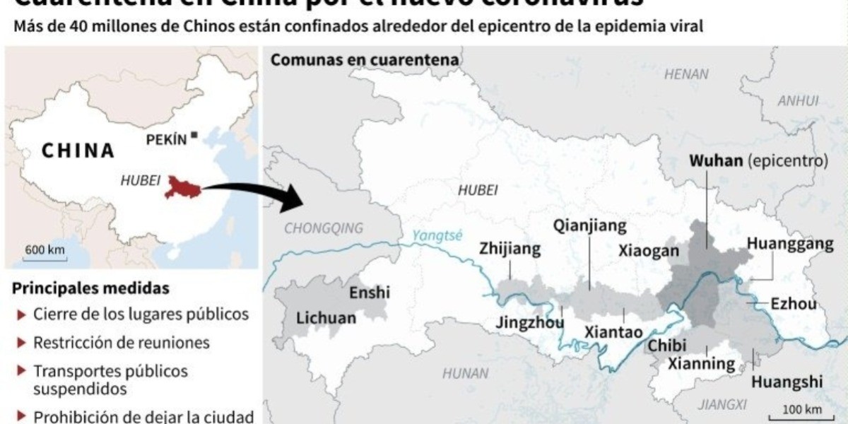 Ponen en cuarentena a millones de chinos por coronavirus