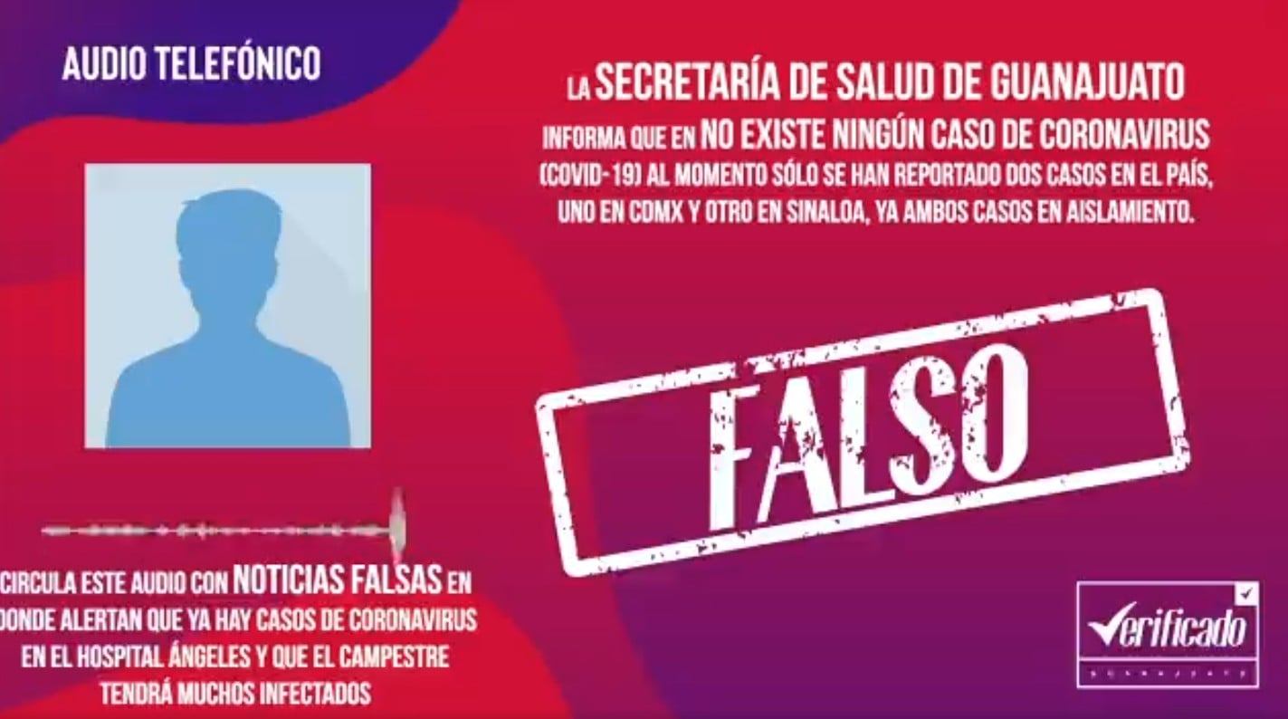 Difunden audio falso sobre supuesto coronavirus en León