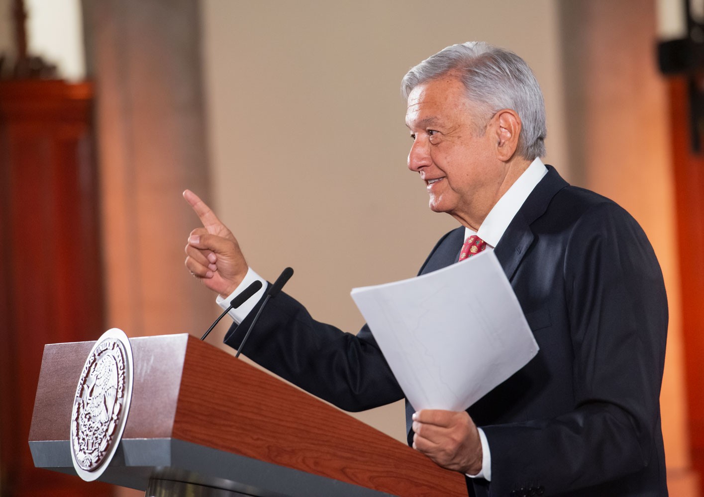 Asegura AMLO que su gobierno está blindado ante crisis financiera mundial