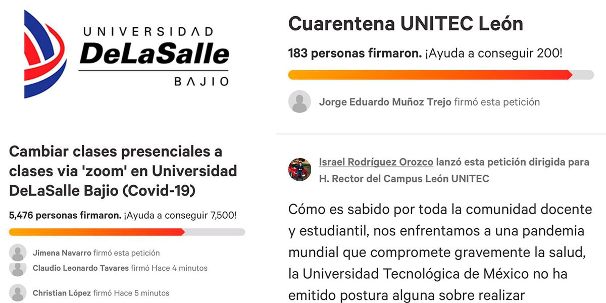 Universidades exigen cuarentena ante presencia de coronavirus