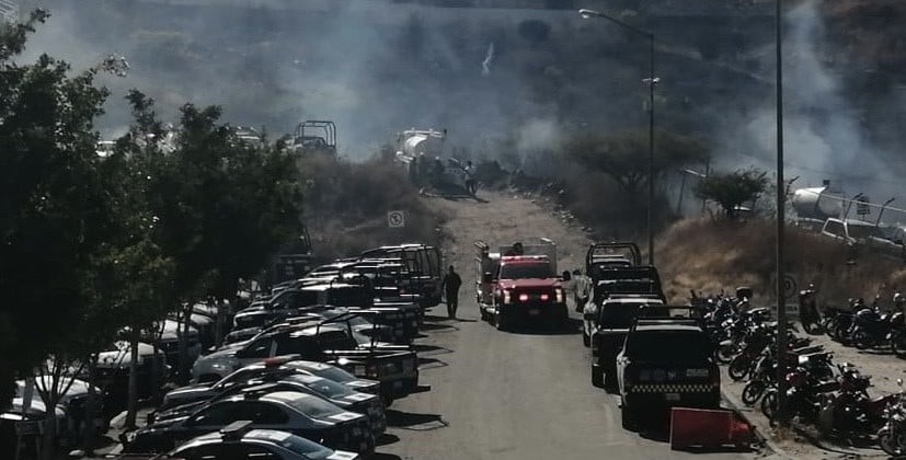 Llega hasta Cepol incendio de pastizales