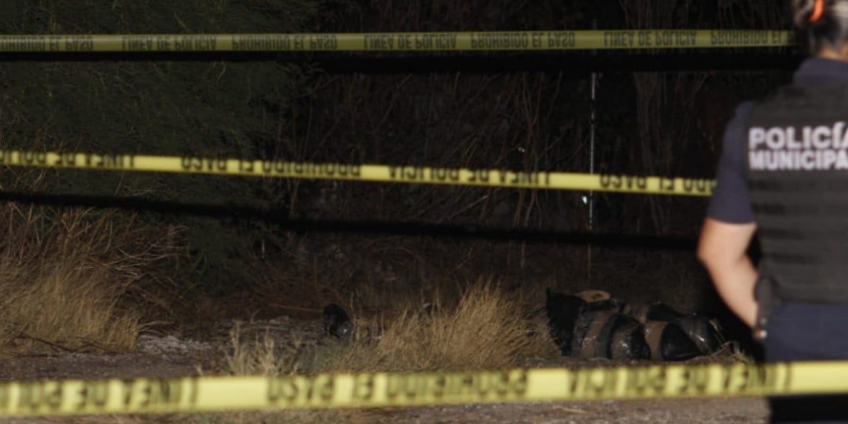 Abandonan dos cuerpos embolsados en Portones del Moral