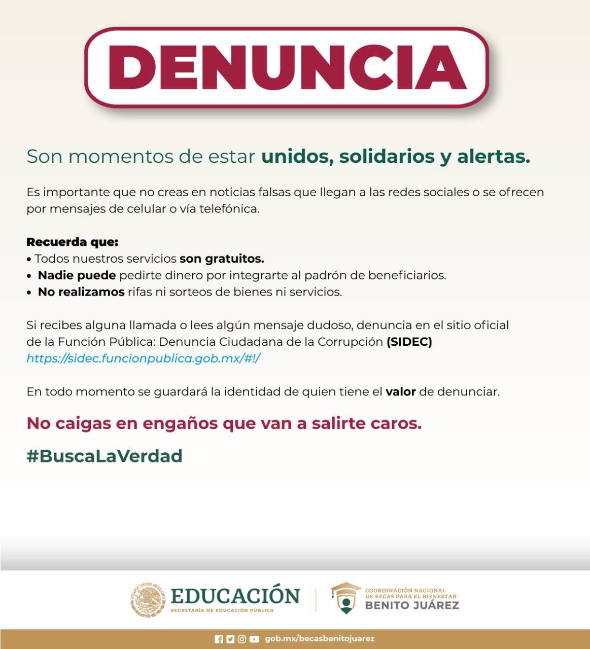 Alertan de fraude con supuesto crédito federal