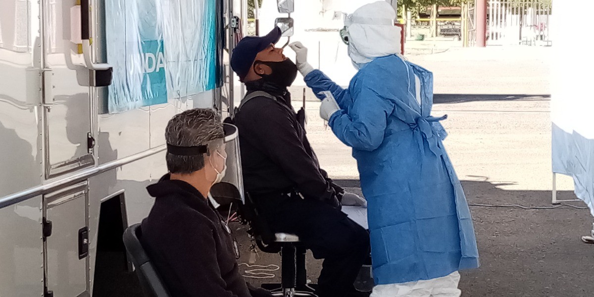 Convierten Velaria de la Feria en punto de muestreo de coronavirus