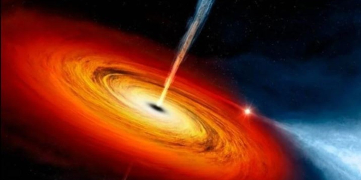 Detectan la luz de un gran agujero negro