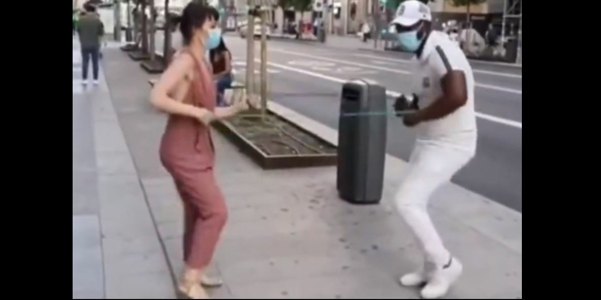 Bailan salsa con sana distancia