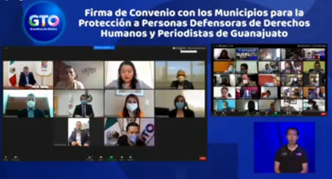 Firman convenio de protección a defensores de derechos humanos y periodistas