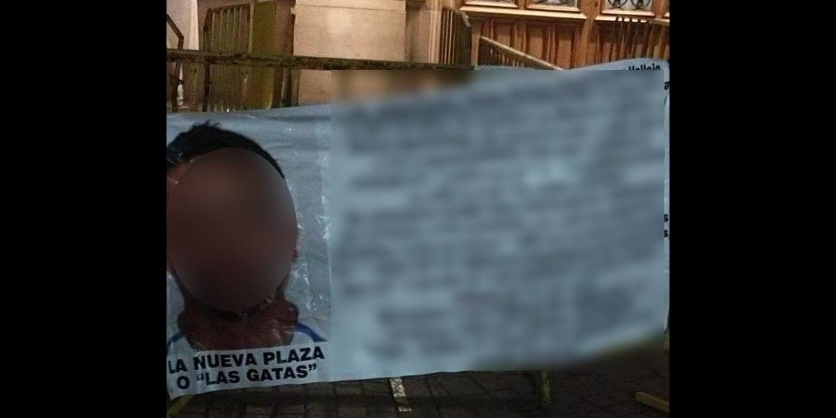 Aparece 'narcomanta' en plena zona centro de León