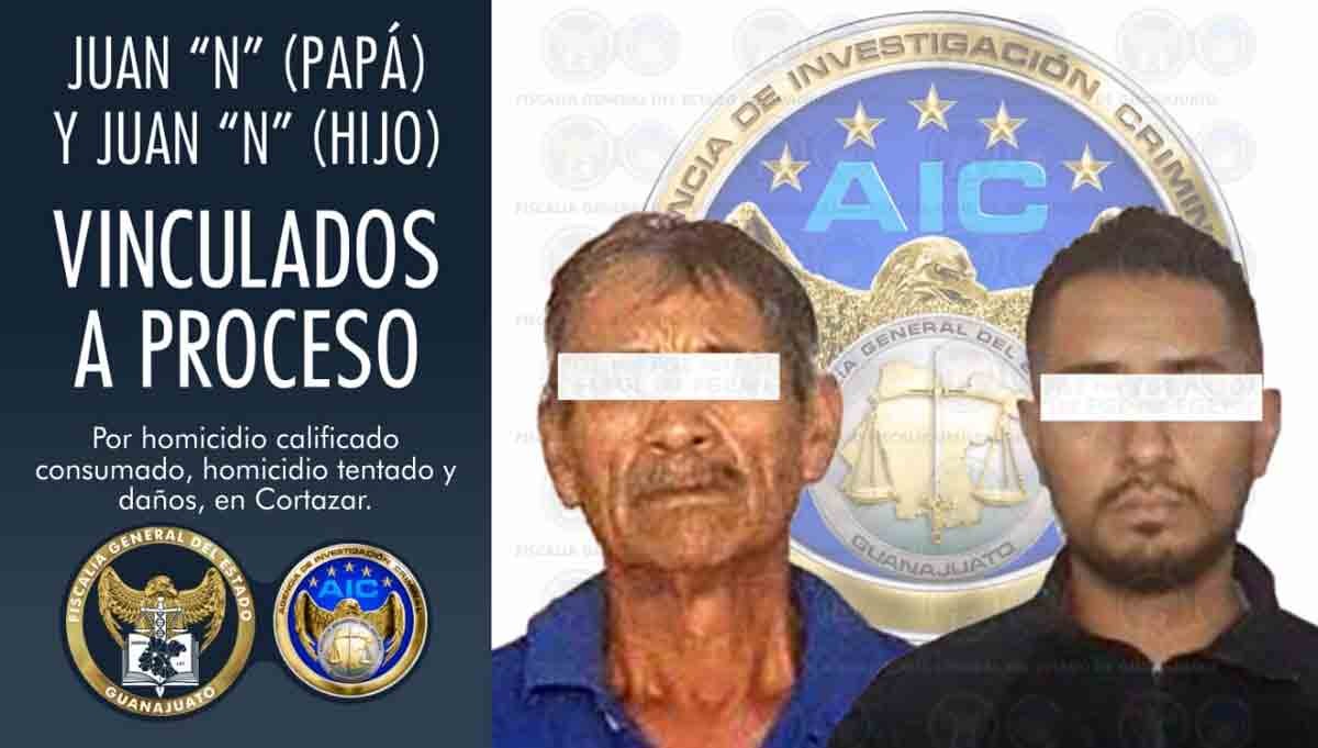 Vinculan a padre e hijo por homicidio en Cortazar