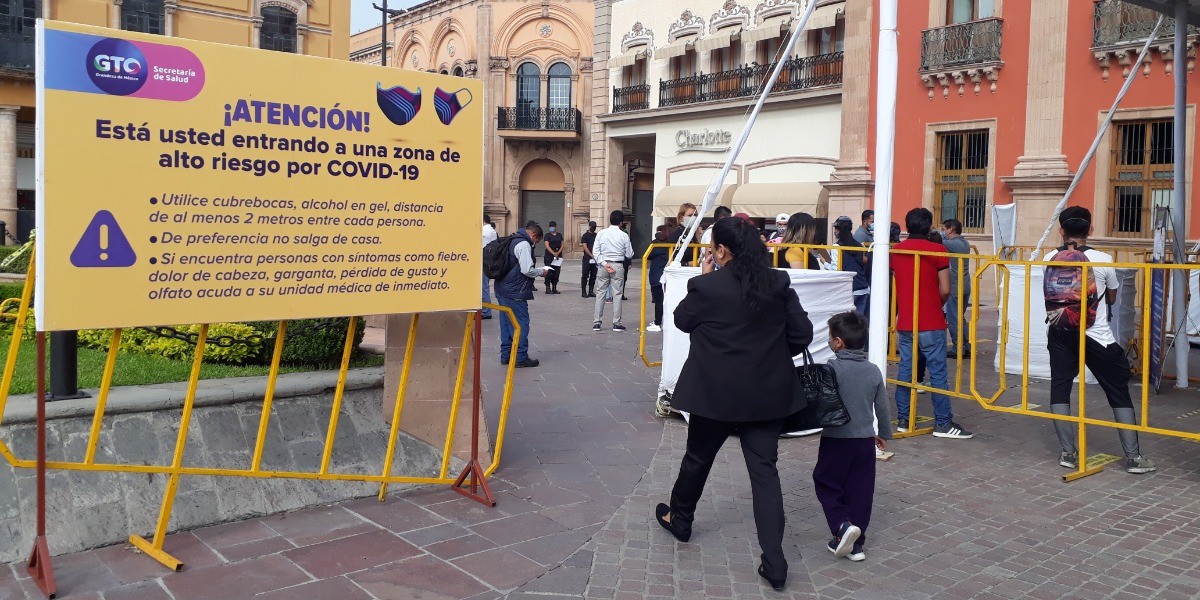 Zona centro de León, calificada de alto riesgo
