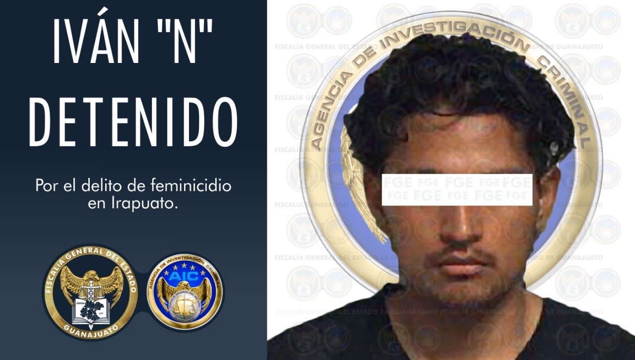 Detienen a hombre por feminicidio de Dulce en Irapuato