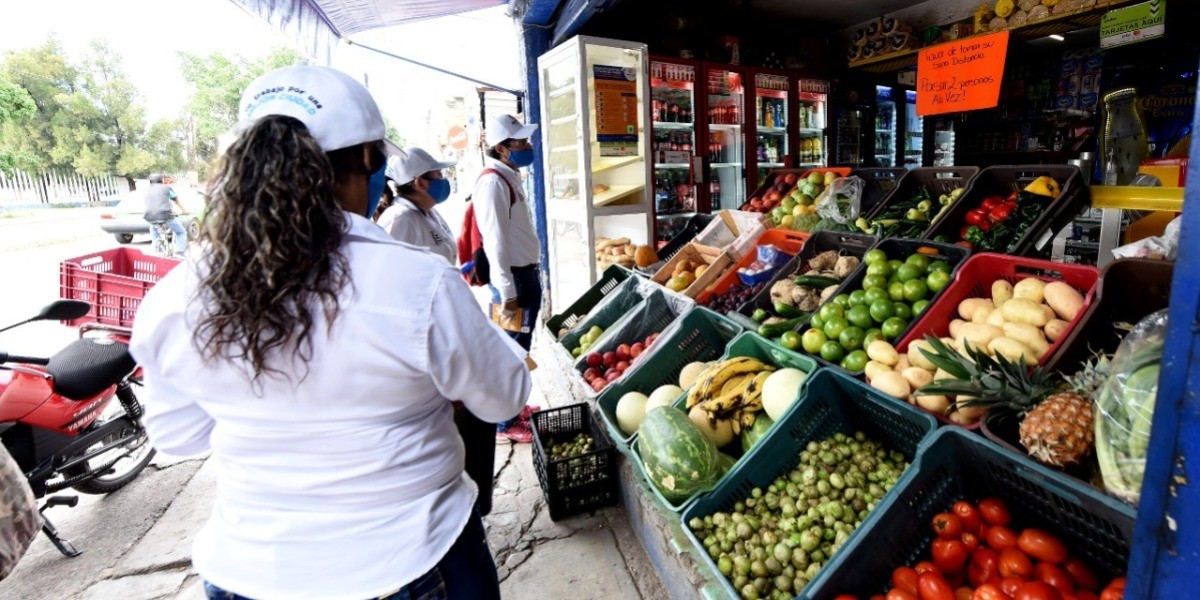 Vigilan cumplimiento de medidas sanitarias en comercios