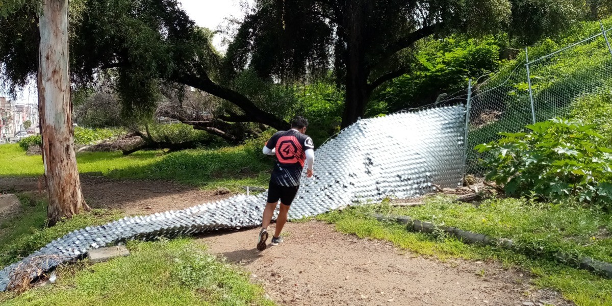 Molesta a usuarios del Parque de Chapalita bloqueo de pista para correr