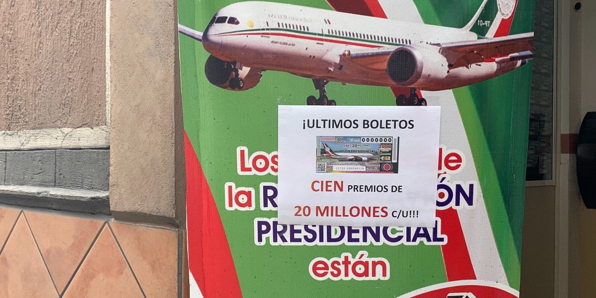 Ponen sus esperanzas en la rifa del avión presidencial