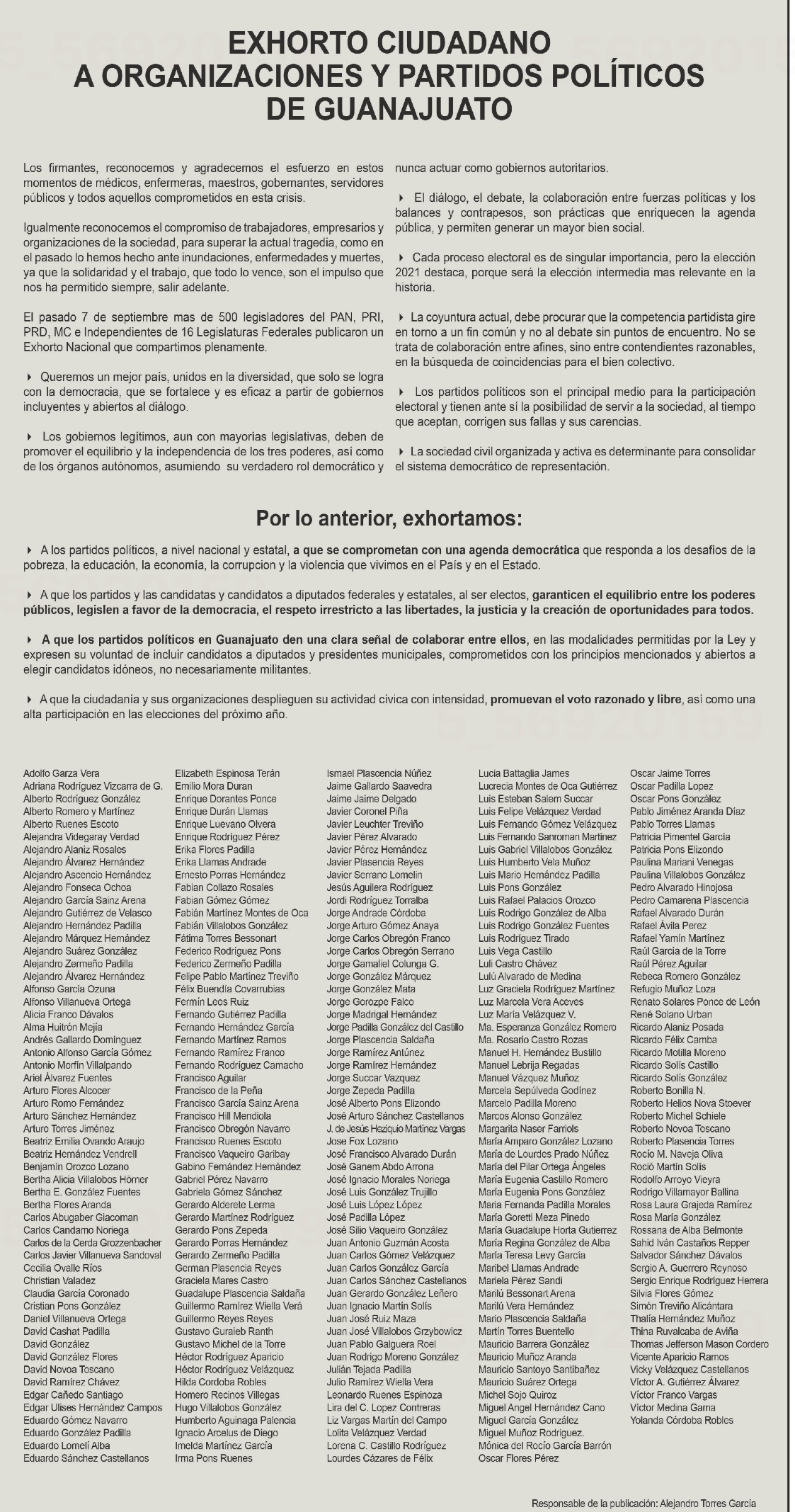 Exhortan ciudadanos y empresarios a lograr agenda democrática por el bien común