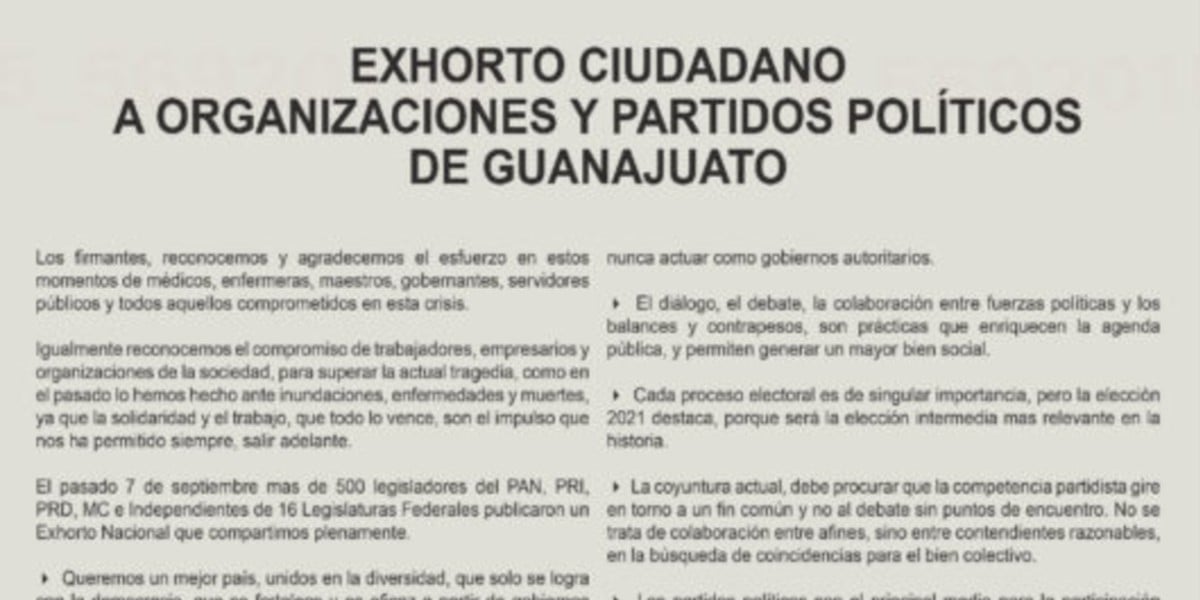 Respaldan partidos desplegado ciudadano en pro de la democracia