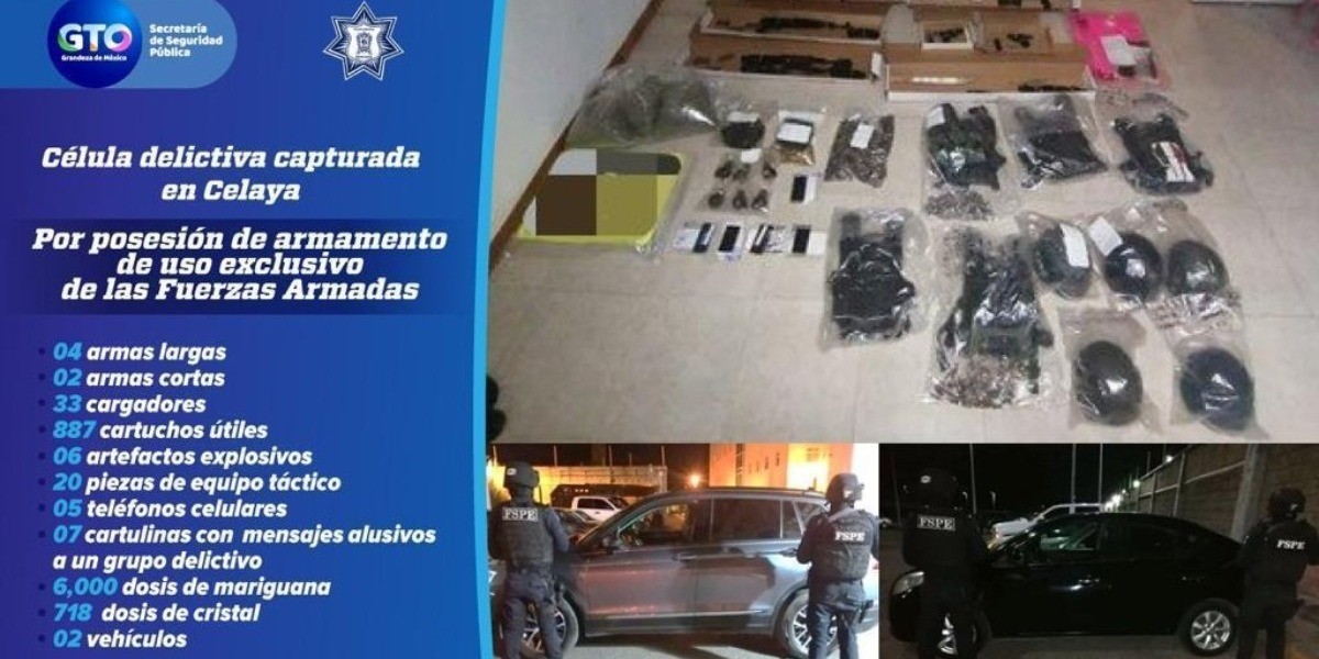 Desarticula FSPE célula delictiva en Celaya