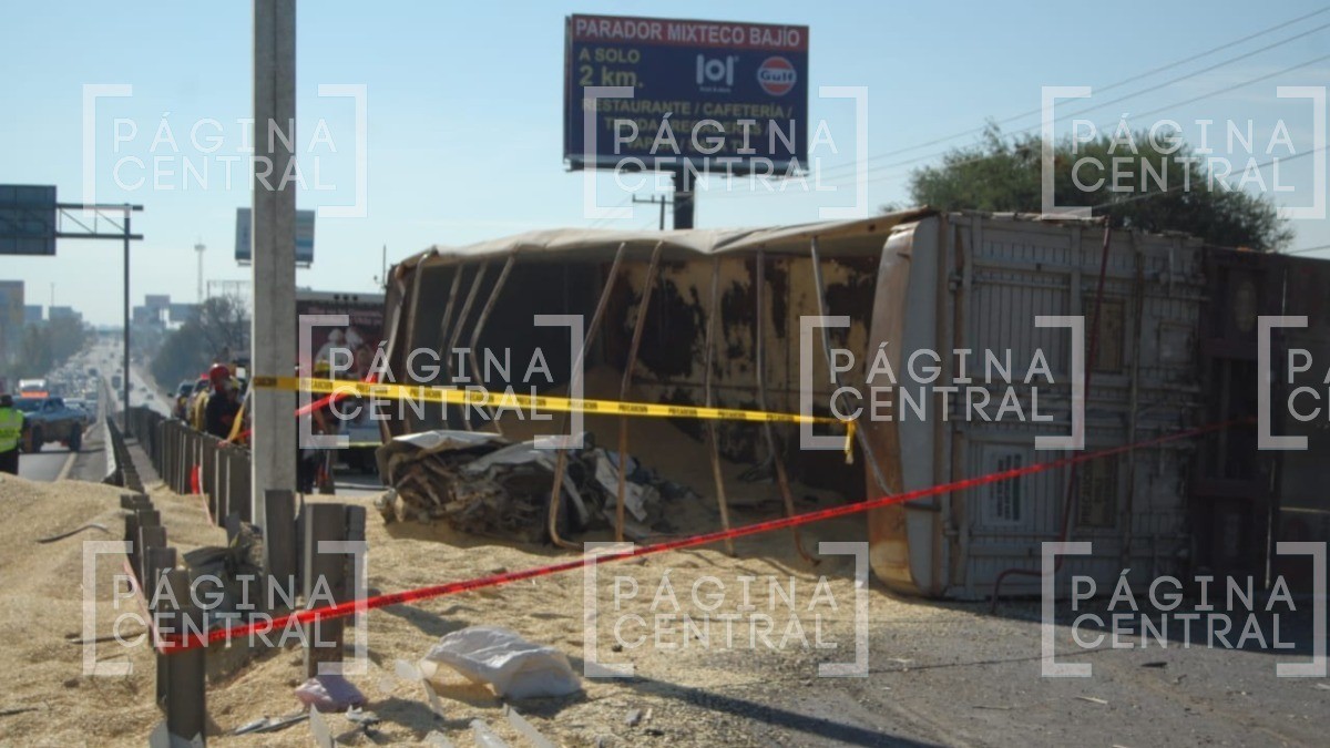 Muere hombre en trágico accidente; caos vial en la León-Silao