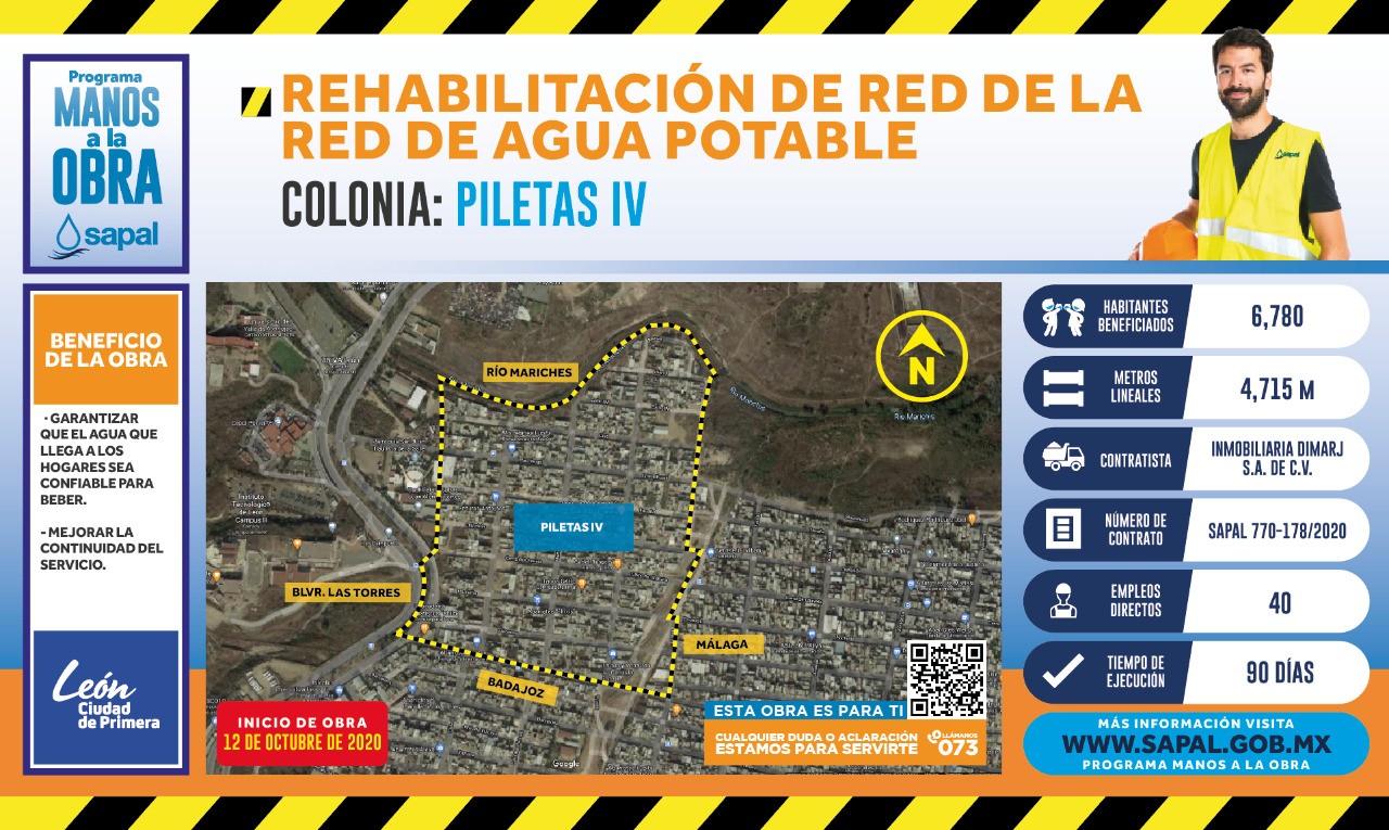 Arranca SAPAL obras en Jardines del Campestre y Piletas IV Sección