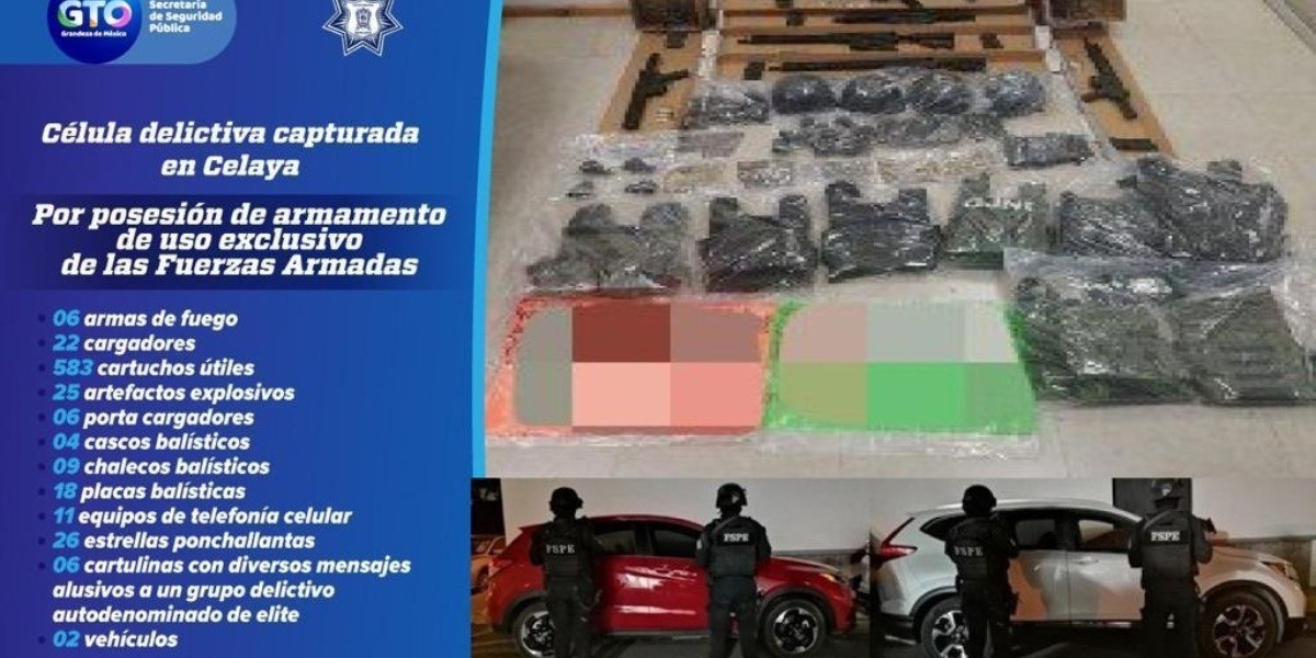 Capturan a 10 integrantes de célula delictiva en Celaya