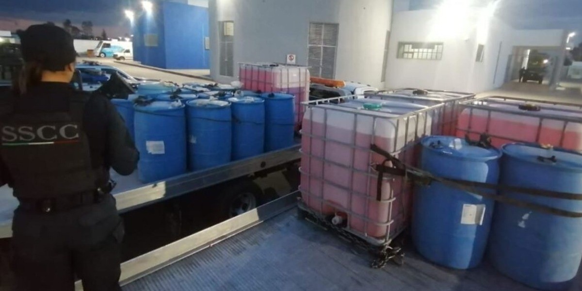 Decomisan 7 mil litros de huachicol en Celaya