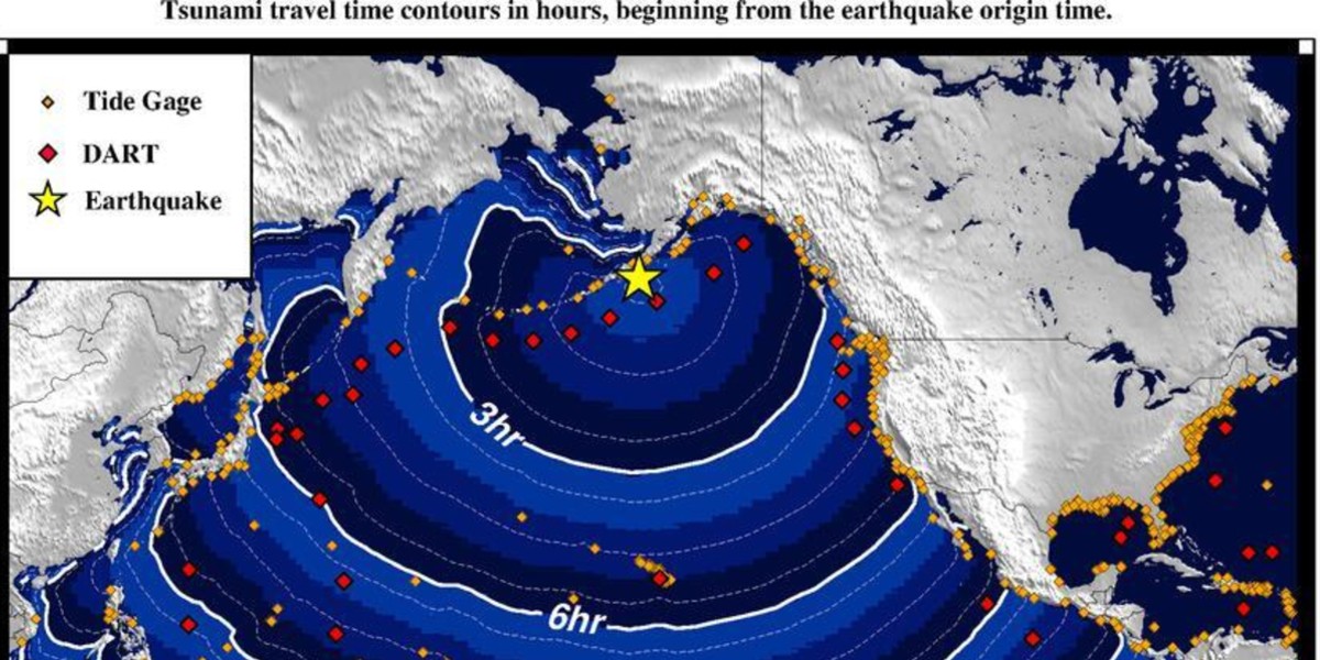 Reportan sismo y posible tsunami cerca de la costa de Alaska