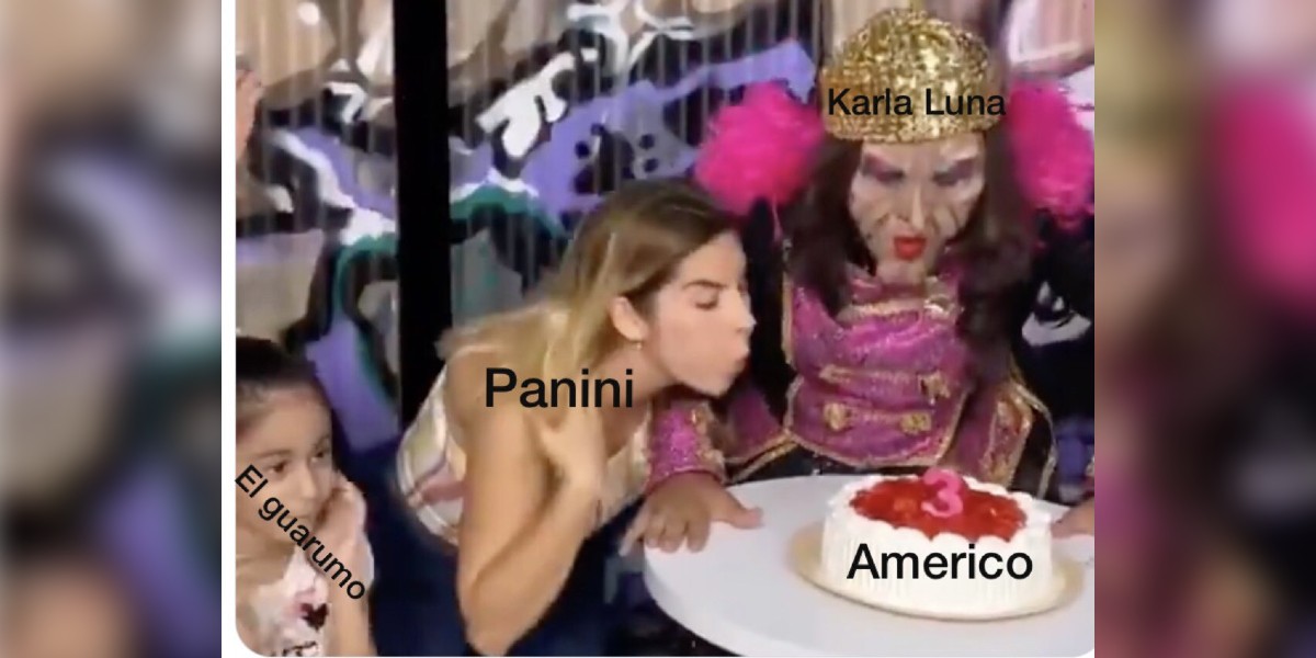 #VIDEO | Karla Panini hace parodia de la niña que apaga la vela