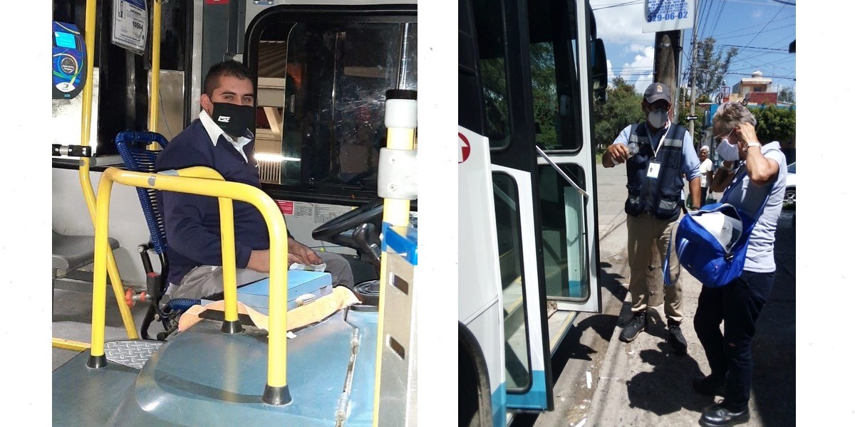 Omiten usuarios del transporte público uso de cubrebocas