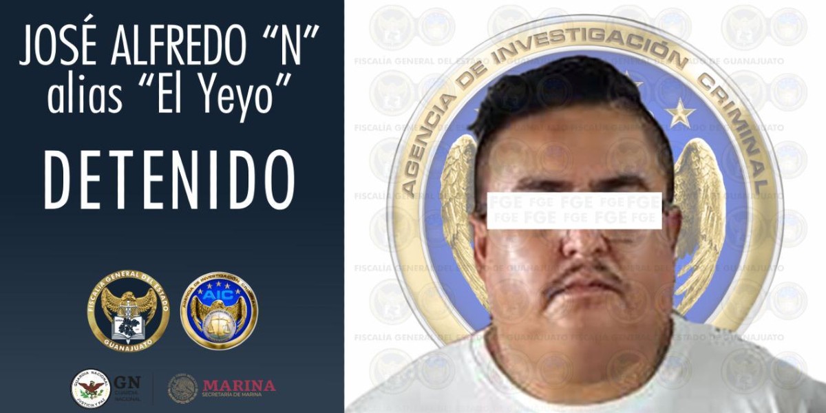 Detienen a 'El Yeyo', sicario del cártel de Santa Rosa de Lima