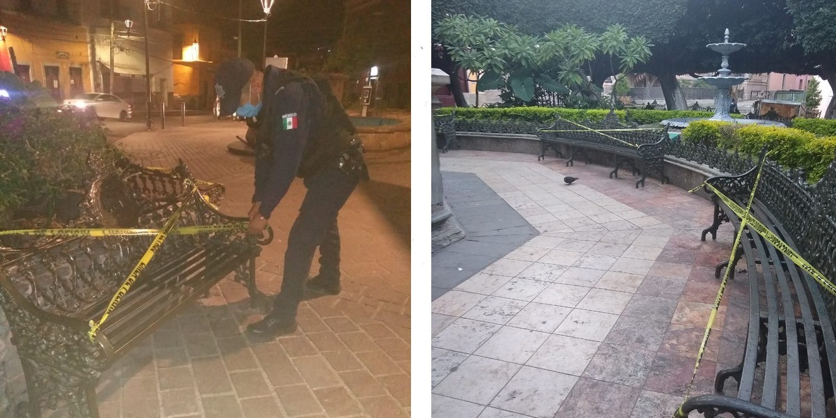 Cierran parques y kioscos en la capital del estado