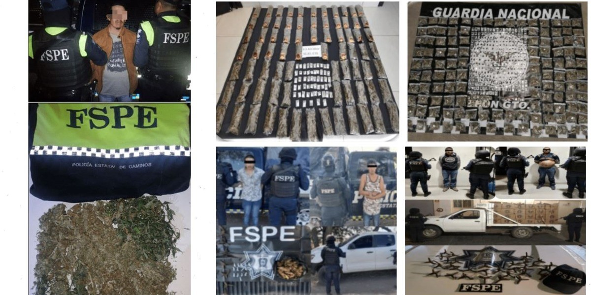 Caen 43 personas en diversos operativos en el estado