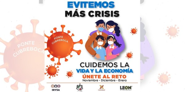 Empresarios se unen y lanzan campaña de uso de cubrebocas en León