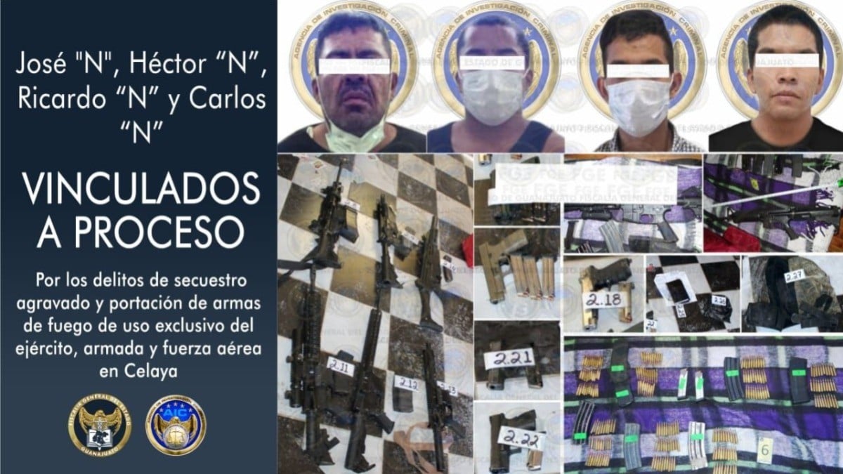 Desarticulan banda de secuestradores y liberan a víctima en Celaya