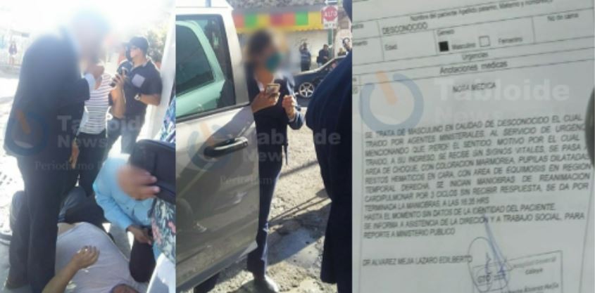 Ministeriales detienen a comerciante; llega al hospital sin vida y con golpes