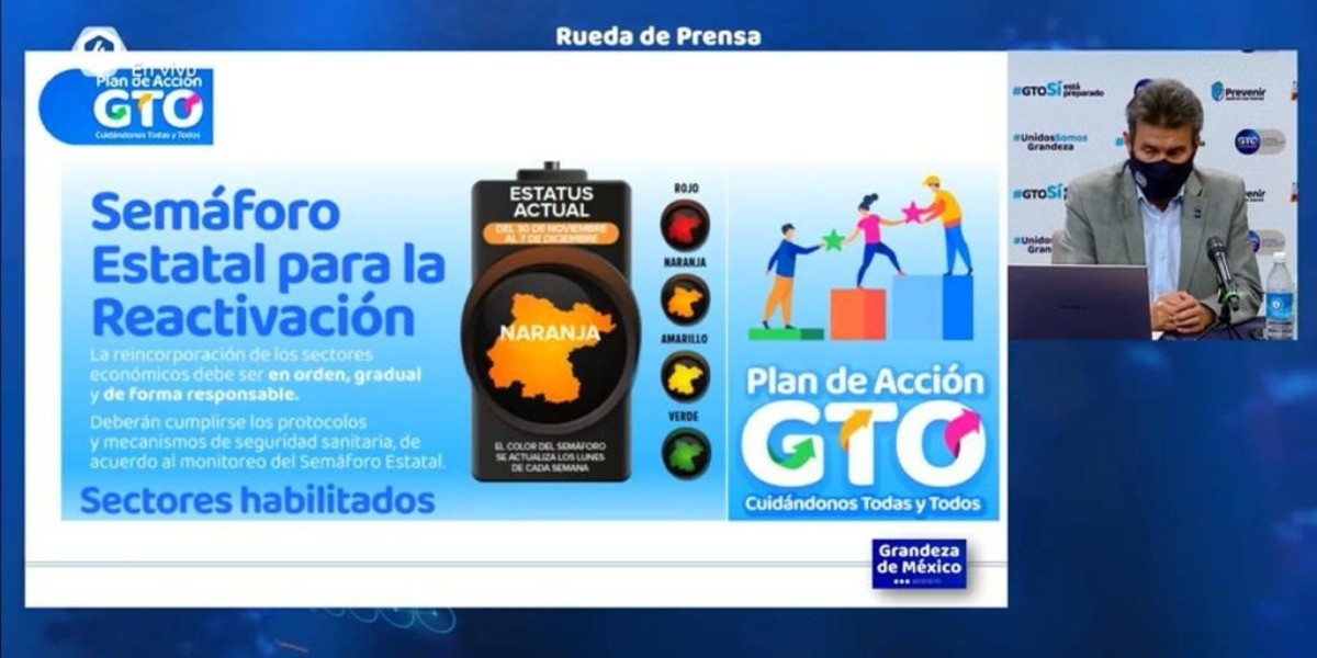 Guanajuato se mantiene en semáforo naranja... pero en alerta