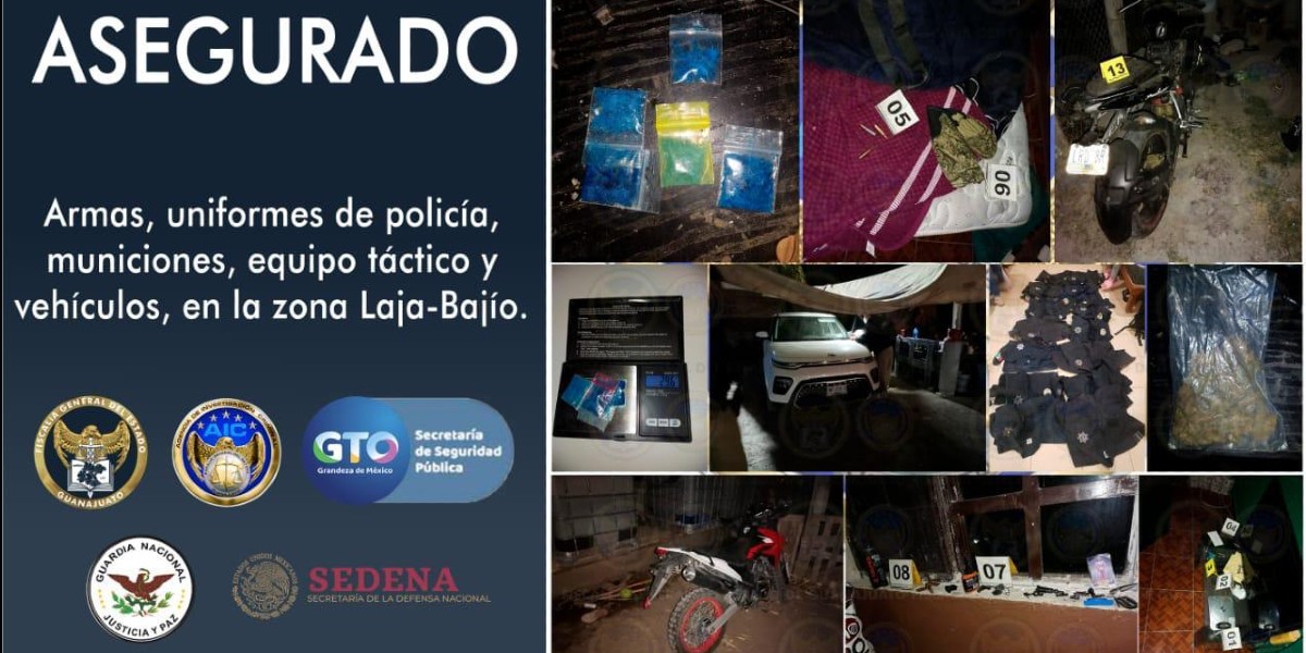 Fuerte operativo deja 13 detenidos en la zona Laja-Bajío