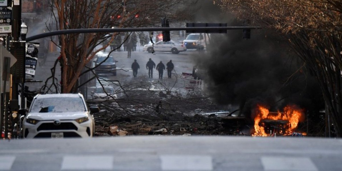Coche bomba provoca una gran explosión en el centro de Nashville