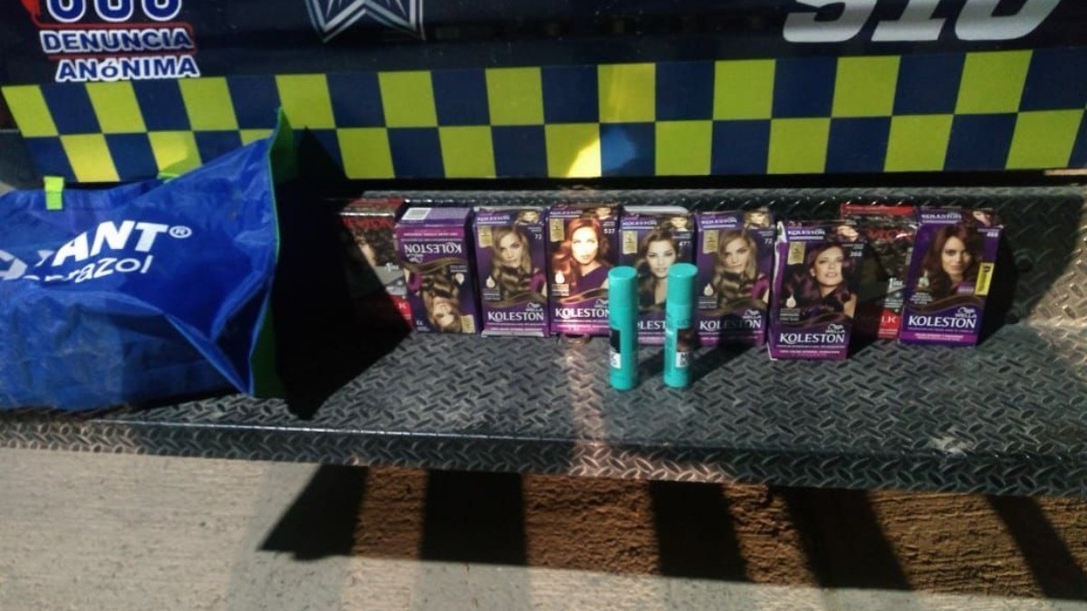 Caen tres ladrones de tintes para cabello y desodorantes