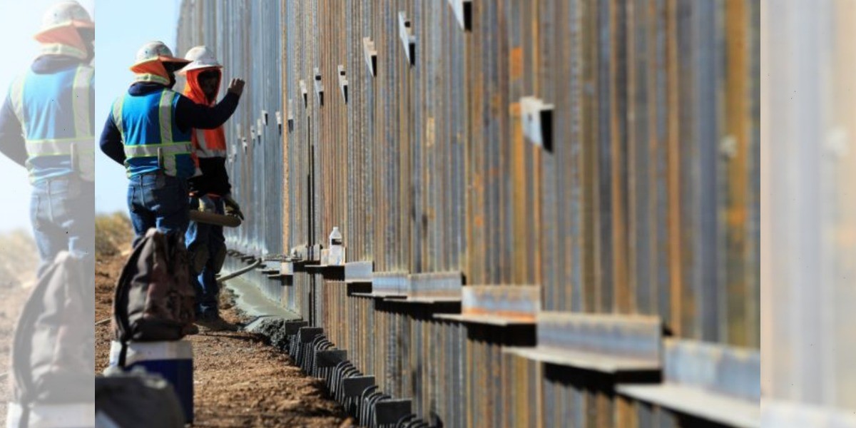 Continúa construcción del muro de Trump
