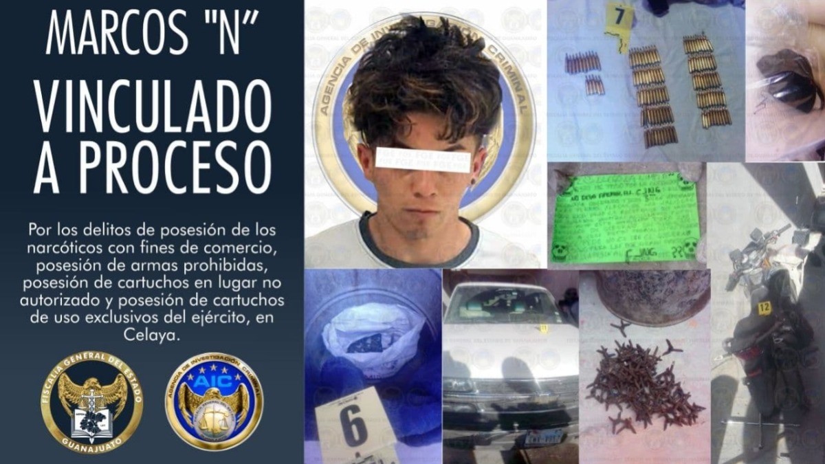 Aseguran droga, armas y autos en cateo en Celaya