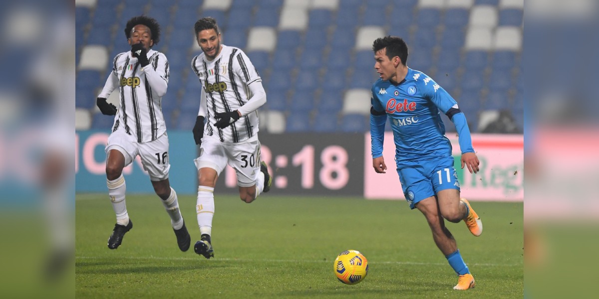 'Chucky' Lozano será baja del Napoli por tres semanas