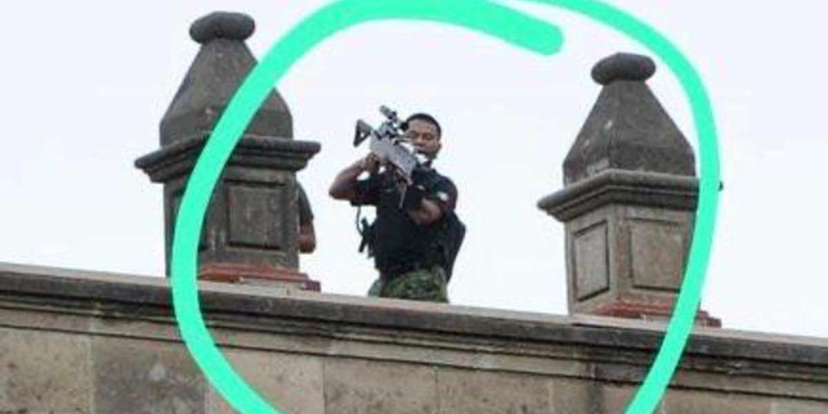 ¿Había francotiradores en Palacio Nacional?