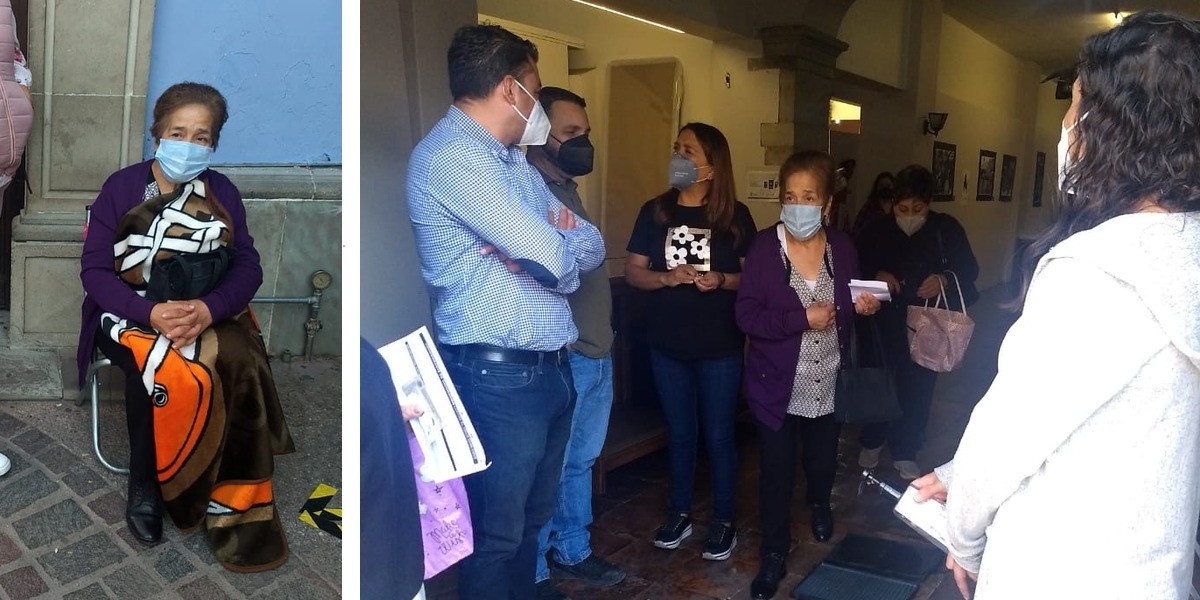 “Gracias a Dios ya fui vacunada, espero que pronto le toque a mi familia”