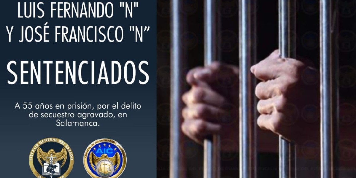 Dan 55 años de prisión a secuestradores de una menor